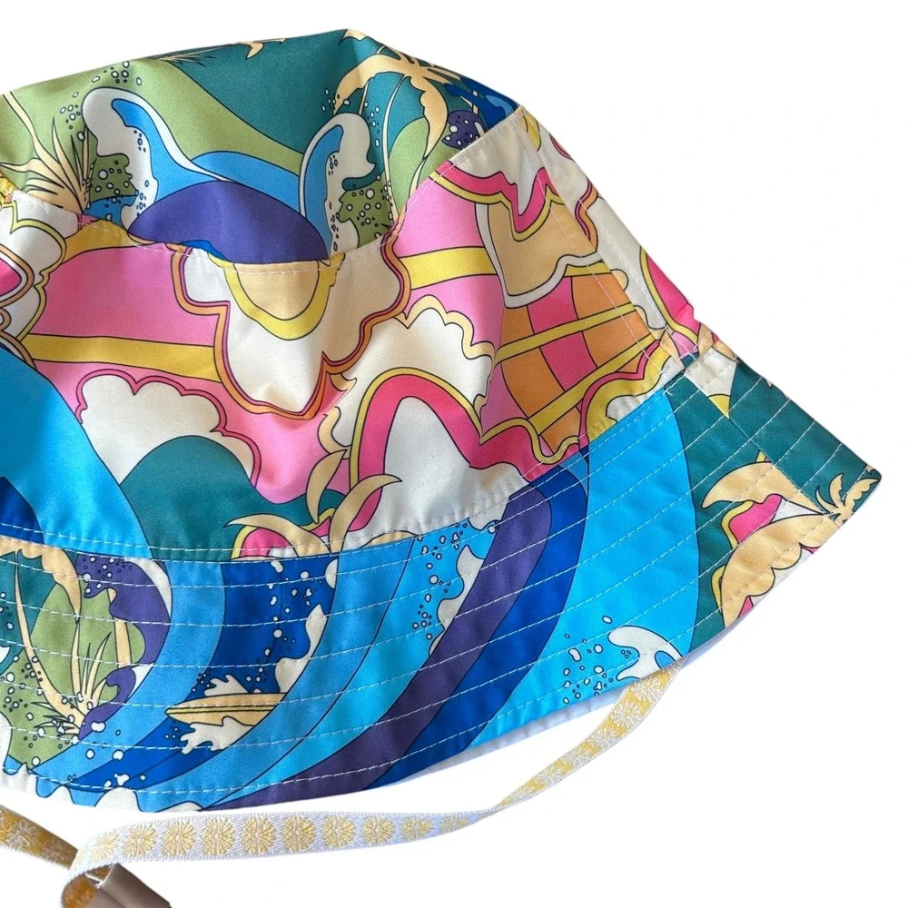 Puma X Palomo Reversible Bucket‎ Hat Large XL Retro Tropical Hawaiian Surfer NWT